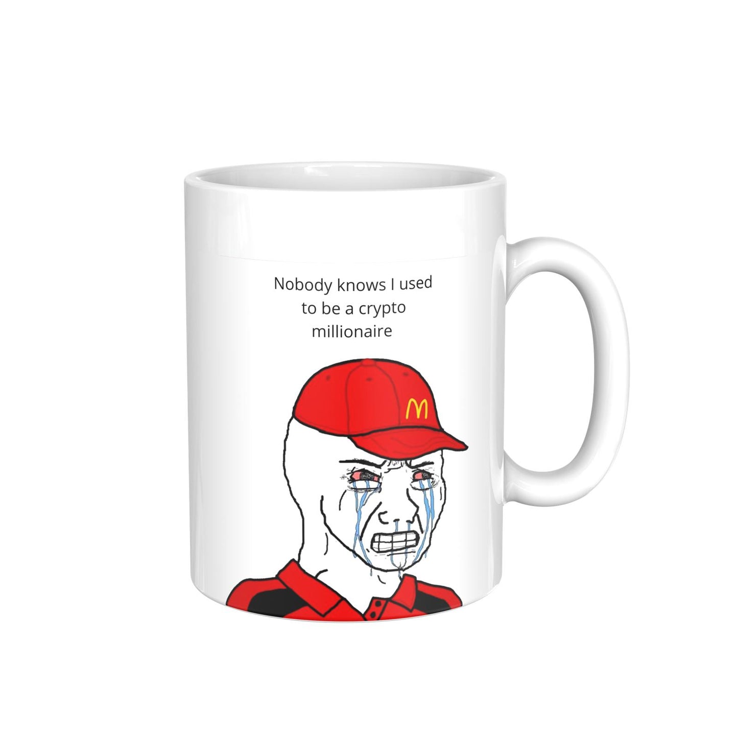 Nobody knows I used to be a Crypto Millionaire 12oz Hot Liquid Hodlr Mug